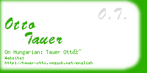 otto tauer business card